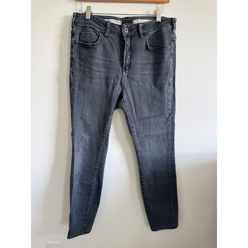 Pilcro Anthropologie High-Rise Skinny Curvy Jeans Faded Black Size 30 RN66170
